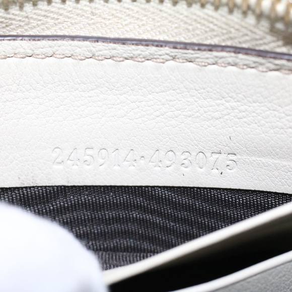 GUCCI GG Canvas ssima Long Wallet White 245914 Auth am4402 - Picture 11 of 16